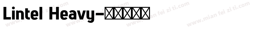 Lintel Heavy字体转换